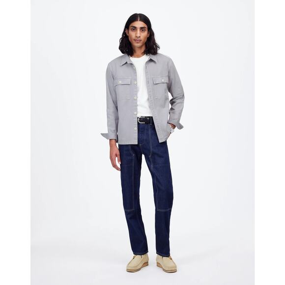 NWT Madewell Garment-Dyed Straight-Hem Work Shirt mens size M - Picture 1 of 7